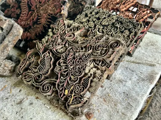 Pre Industrial Efficiency The Traditional Wooden Batik Stamp