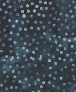 DARK BLUE FLORAGRAPHIX BATIK DOTS