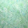 Swirl light pale green batik fabric