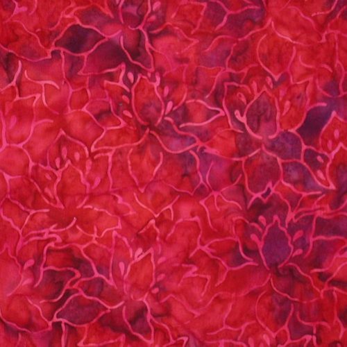 Lovely Rose Leaf Batik fabric