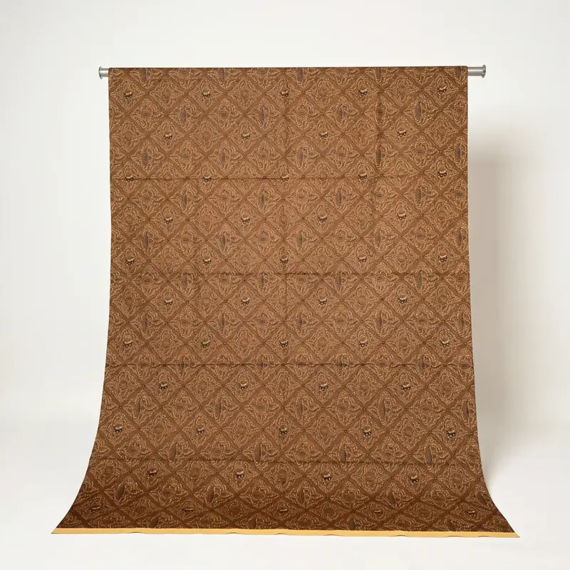 Authentic Indonesian batik fabric featuring hand-dyed Java motifs created with traditional hot wax-resist techniques