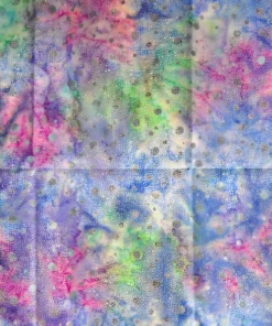 Gorgeous Dot Indonesian Batik Fabric Print Blue Purple