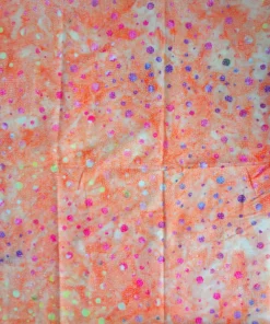 Gorgeous Dot Indonesian Batik Fabric Print Orange