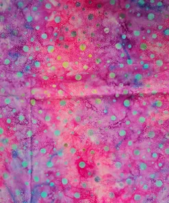 Gorgeous Dot Indonesian Batik Fabric Print pink Purple