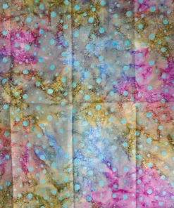 Gorgeous Dot Indonesian Batik Fabric Print Purple Green