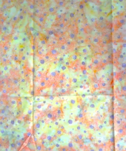 Gorgeous Dot Indonesian Batik Fabric Print Yellow Orange