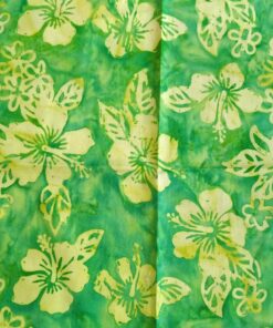 Hibiscus Hawaiian Batik Fabric