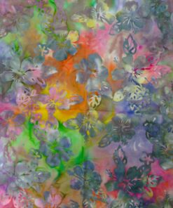 Hibiscus Hawaiian Batik Fabric
