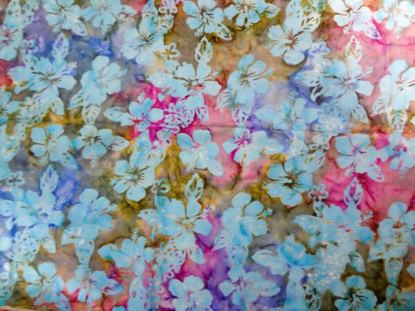 Hibiscus Hawaiian Batik Fabric