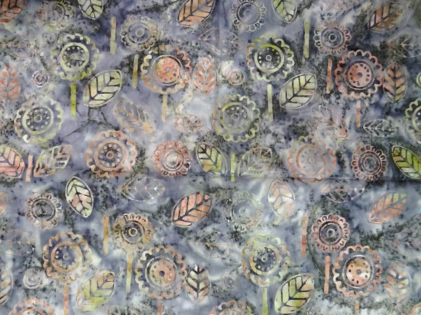 Sun Flower Cotton Batik Fabric
