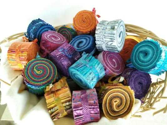 jelly rollr batik fabric for quilting