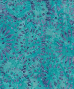 Dark Cyan Teal Sunflower Batik Fabric Handcrafted premium cotton