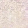 Close-up texture of authentic Indonesian white batik fabric featuring hand-dyed warm ivory, antique parchment, pale lilac mist, and golden ochre tie-dye veins on 100% combed cotton for low-volume quilting backgrounds
